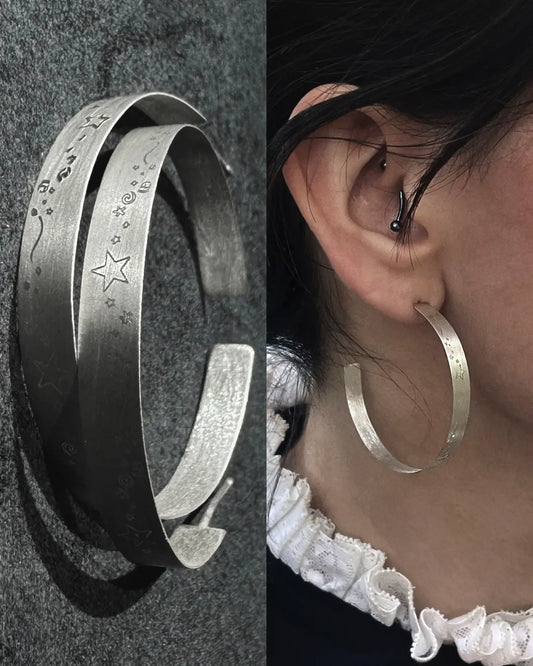 AsCii Earrings Large