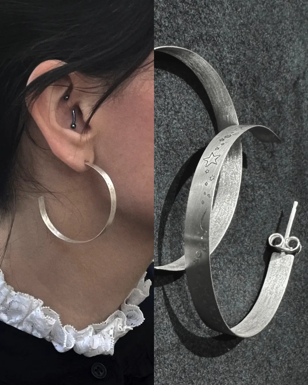 AsCii Earrings Large
