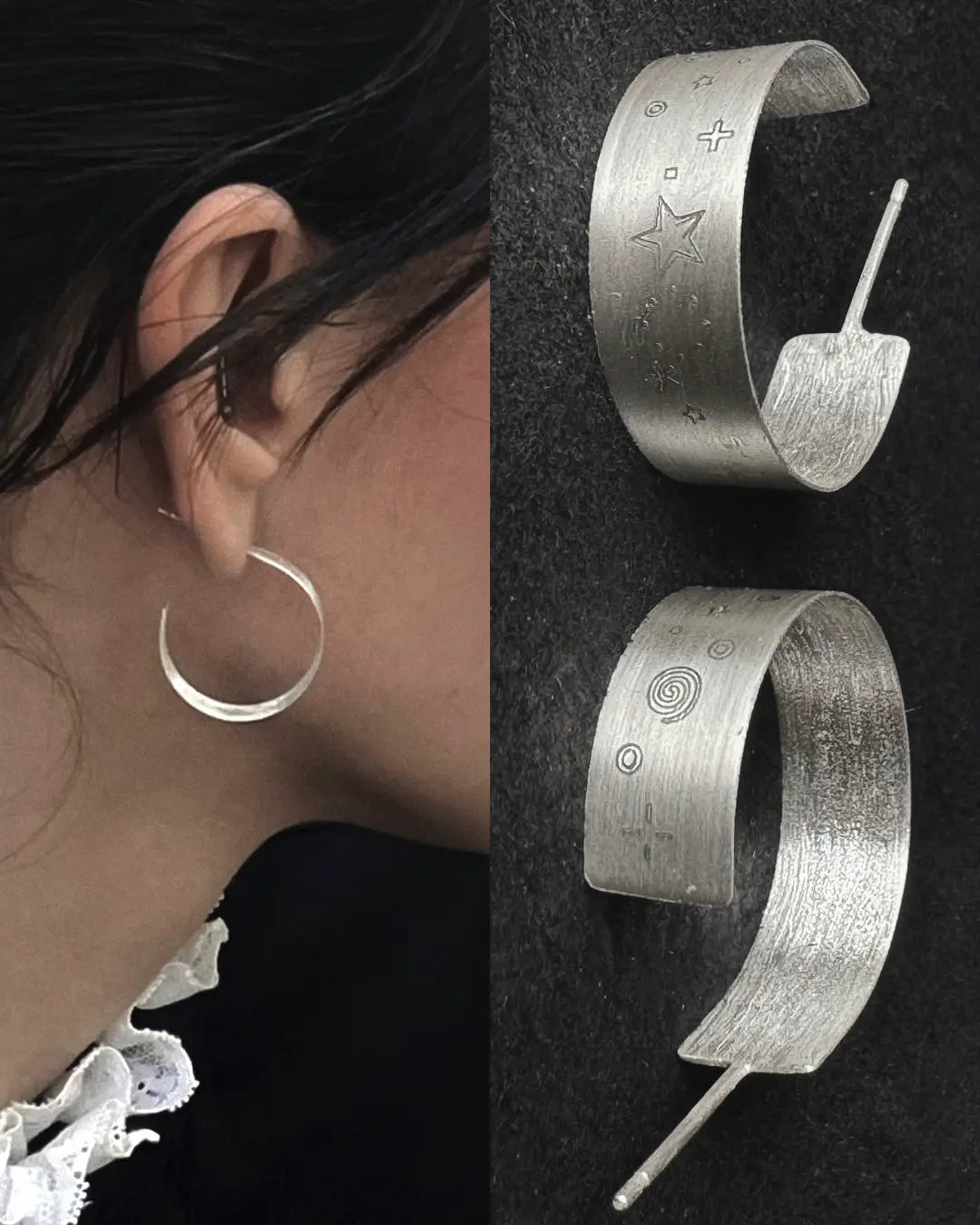 AsCii Earrings Small